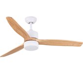 Ventilador de techo con luz silencioso dc xtrelamp madsen blanco 120 cm