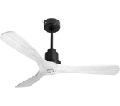 Ventilador de techo con luz motor dc zafiro klassfan blanco 132 cm