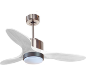 Ventilador de techo con luz motor dc lima klassfan negro 106 cm