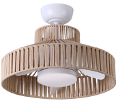 Ventilador de techo con luz sin aspas silencioso dc sulion windsor blanco 51 cm