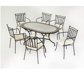 Conjunto de jardín otemanu kofte de 6 plazas