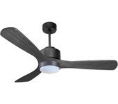 Ventilador de techo con luz motor dc zafiro d132 01 11 11 klassfan negro 132 cm