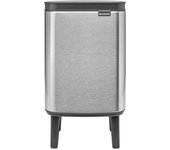 Papelera baño bo cubo rectangular gris 4 l
