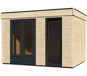 Caseta de madera eco lodge de 365x250x299 cm y 10.91 m2