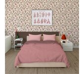 Papel pintado tnt aplicación cola en pared naturaleza plantas 2974 gris vinelus 52cmx10m lavable apto para cocinas o baños