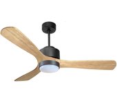 Ventilador de techo con luz motor dc zafiro d132 06 11 11 klassfan negro 132 cm