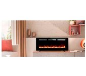 Chimenea eléctrica dimplex sierra 72 de 49.5x182,9x13.2 cm