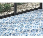 Suelo porcelánico naval efecto hidráulico bloom 22.3x22.3 cm c2