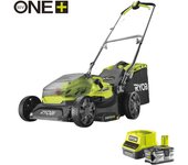 Cortacésped a batería ryobi ry18lm37a-140 18v 37 cm ancho de corte de autonomía