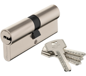 Bombin para cerradura de 40 + 40 mm standers niquelado