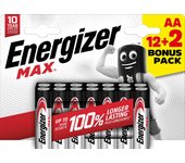 Pilas 12+2 lr06 energizer maxpowerseal