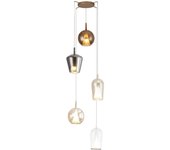 Lámpara de techo elsa 5 luces e27 68.5 cm multicolor