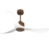 Ventilador de techo sin luz motor dc cora klassfan blanco 132 cm