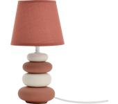 Lámpara de mesa inspire navala e14 terracota
