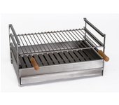 Cajón barbacoa con parrilla de acero inoxidable nº 02 igno 51x33 cm