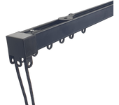 Riel quo techo cordón 150cm c/negro
