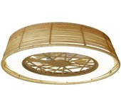 Ventilador de techo con luz exterior dc mantra indonesia marrón 56 cm
