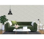 Papel pintado vinilo aplicación cola en pared geométrico abanicos 406021 beige vinelus 106cmx10.05m fregable