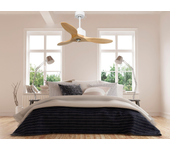 Ventilador de techo con luz motor dc lima d106 06 22 18 purline blanco 106 cm