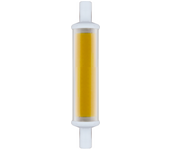 Bombilla led r7s 470 lm blanco cálido transparente