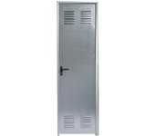 Puerta auxiliar de trastero apertura derecha acero galvanizado de 200x79cm