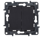 Interruptor doble legrand niloé step negro
