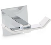 1 percha/colgador adhesivo de baño lucca gris cromado