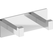 1 percha/colgador adhesivo de baño veneto gris cromado