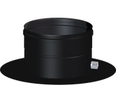 Placa base c/desague sw black 316l ø130