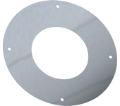 Embellecedor plano circular inox para tubo aislado gama sw ø100 dinak