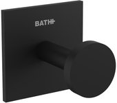 1 percha/colgador adhesivo de baño link negro de latón