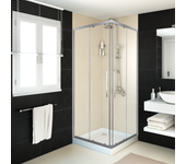 Mampara de ducha corredera transparente cool life perfil cromo (68-70)x(118-120)x200 cm 6 mm