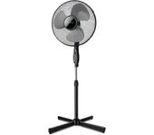 Ventilador de pie supra iris de 40 w color negro
