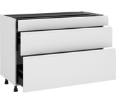 Mueble bajo de cocina delinia id tokyo blanco mate 76,8x120 cm 1 caj 2 pta