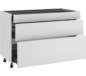 Mueble bajo de cocina delinia id sofía blanco 76,8x120 cm 2 cac 1caj