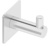 1 percha/colgador adhesivo de baño matera gris cromado