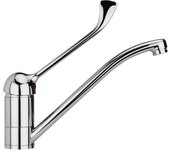 Grifo de cocina monomando gerontológico con maneta higiénica de fácil apertura teka med 913 cromo
