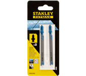 2 hoja de sierra calar ,vástago en t, metal stanley