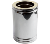 Tubo para estufas de leña dp aislado 304/304 290mm ø250 inox