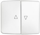 Tecla de interruptor de persianas niessen arco blanco alpino