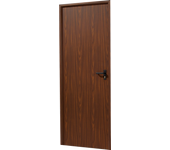 Puerta auxiliar de trastero apertura izquierda nogal /nogal de 200x80cm