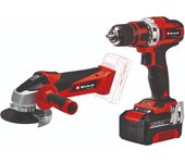 Kit amoladora y taladro einhell expert te-tk 18/2 li (cd+ag) + 1 batería 4.0 ah + bolsa transporte