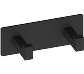 1 percha/colgador adhesivo de baño veneto negro pintado