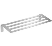 Estante para el baño de acero inoxidable plata line 21.5x21.5x9cm