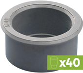 Lote 40 tapones reducción pvc evacuación ø 40/32 mm h-h