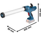 Bosch blue pistola de silicona a batería gcg 18v-600 18 v