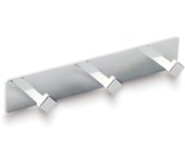 1 percha/colgador adhesivo de baño gris cromado