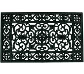 Felpudo caucho vulcanizado af49 negro 45 x75 cm