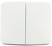 Tecla de interruptor doble niessen arco blanco alpino