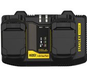 Stanley fatmax sfmcb24 cargador dual v20 li-ion 18v 4a